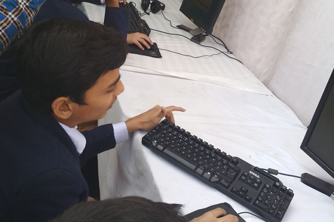 Kids busy in making digital documentaries at Arfa Technology Adda