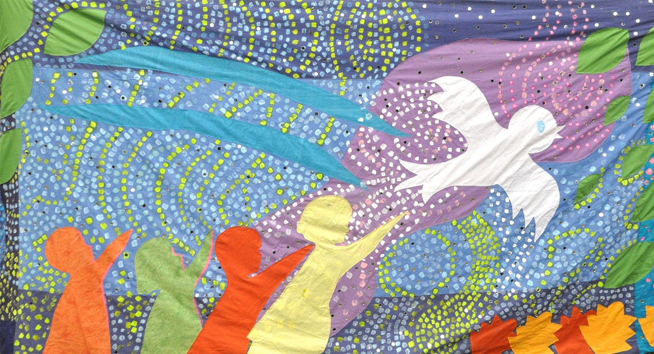 Multi-coloured Scarf of Peace