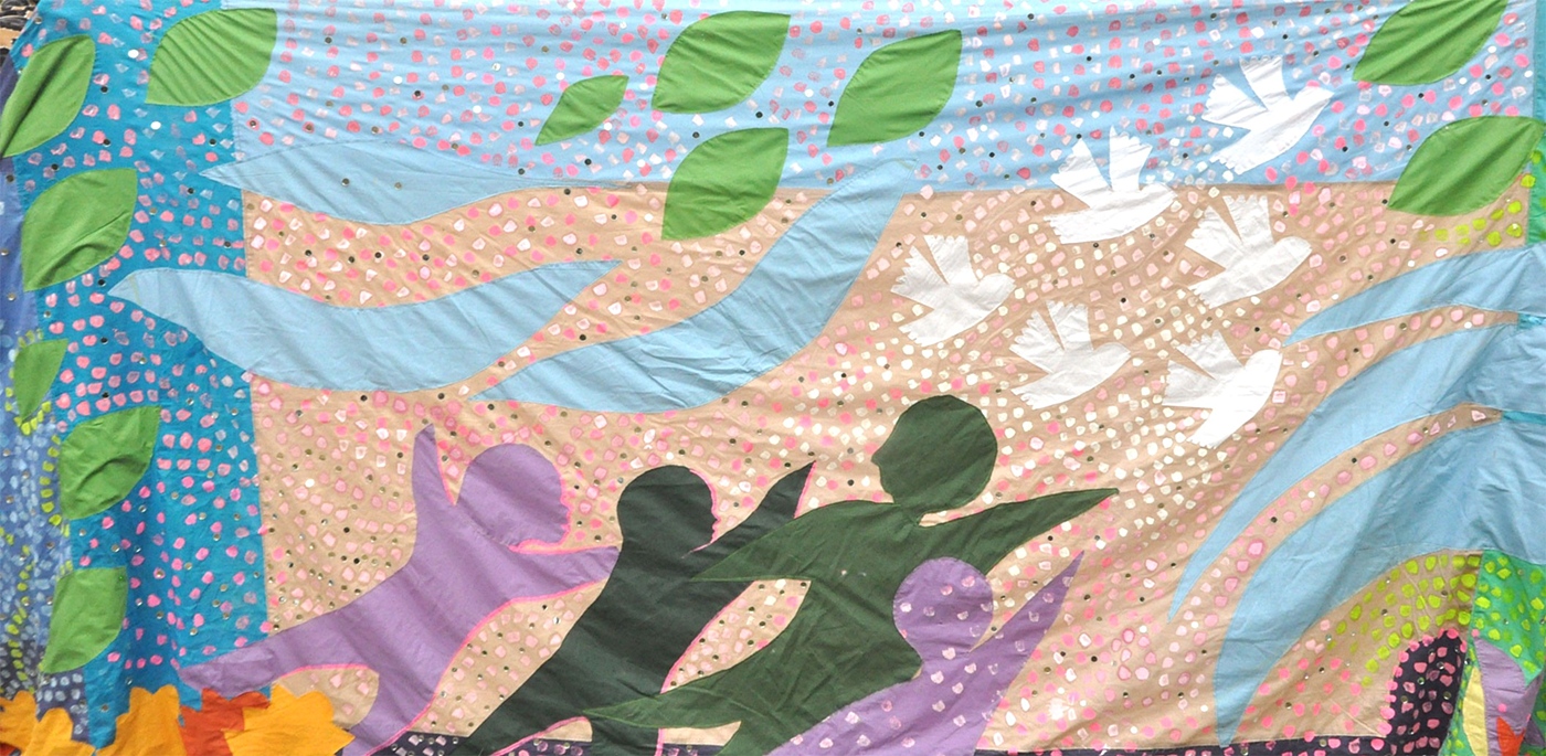 Multi-coloured Scarf of Peace