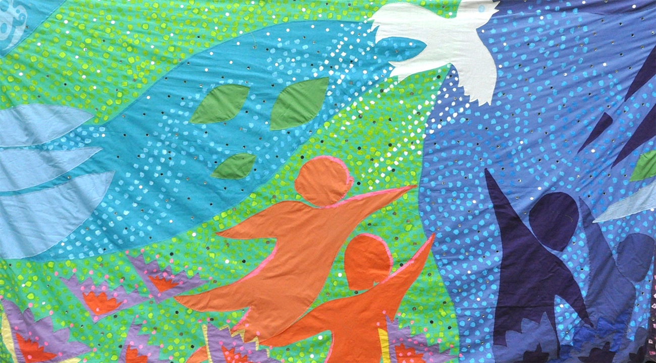 Multi-coloured Scarf of Peace