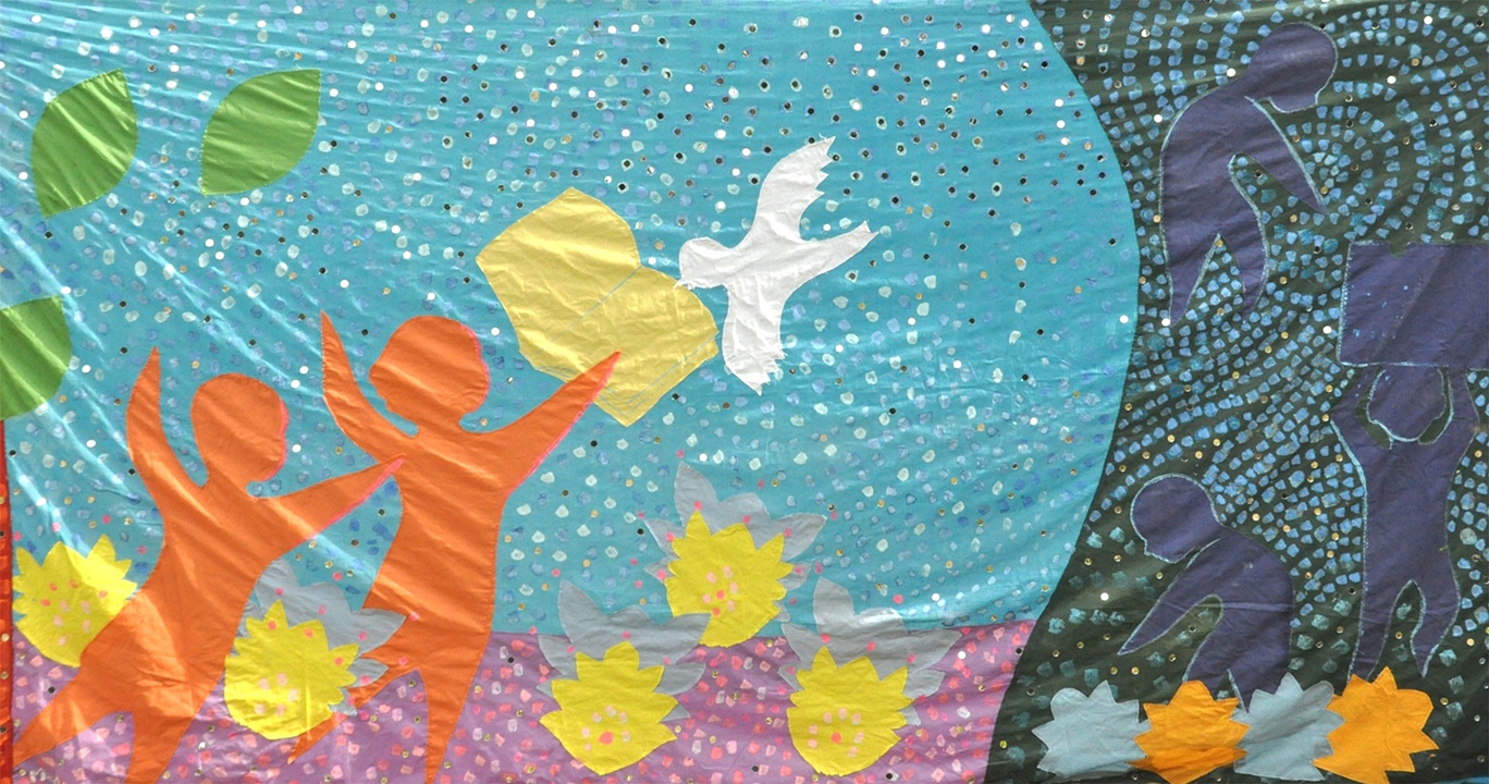 Multi-coloured Scarf of Peace